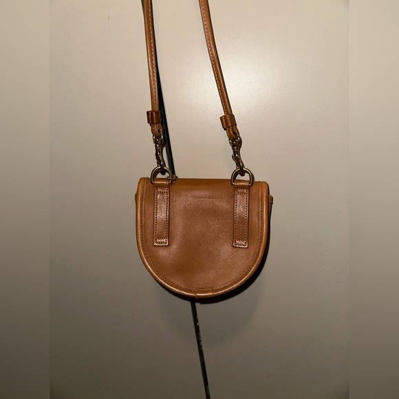COACH Rare Vintage British Tan Leather Mini Crossbody Belt Bag - Picture 3 of 6